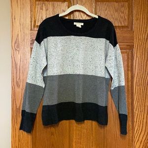 Christian Siriano Donegal Colorblock Stripe Sweater - Merino Wool Blend. NWOT